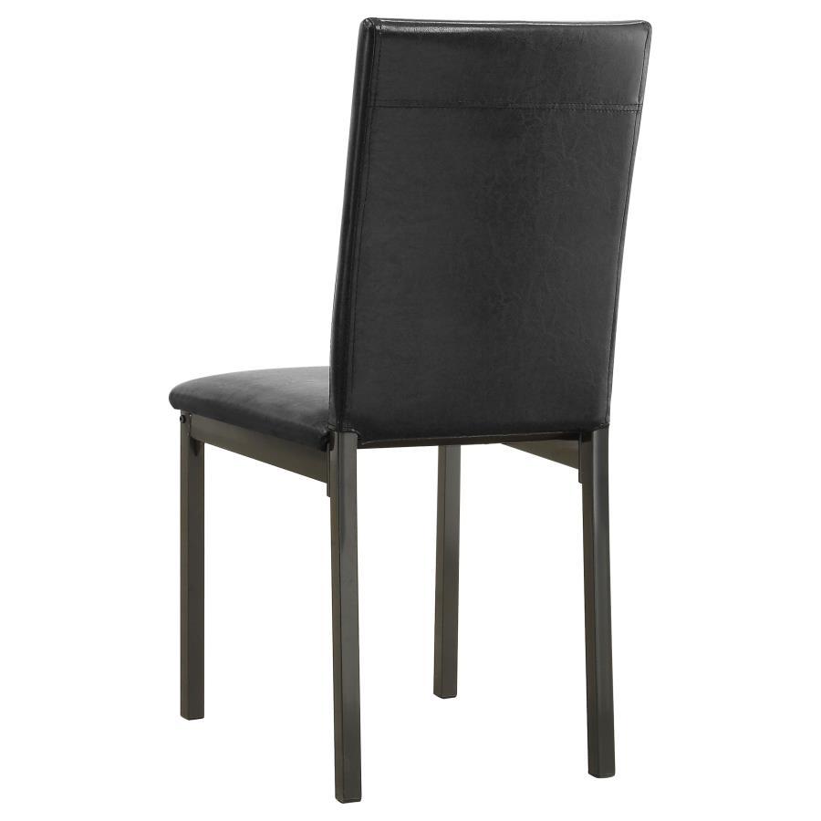 Garza - 5-Piece Dining Room Set - Weathered Grey and Black