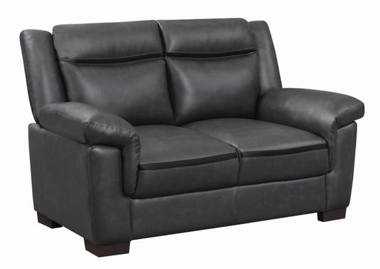 Arabella - Pillow Top Upholstered Loveseat - Grey