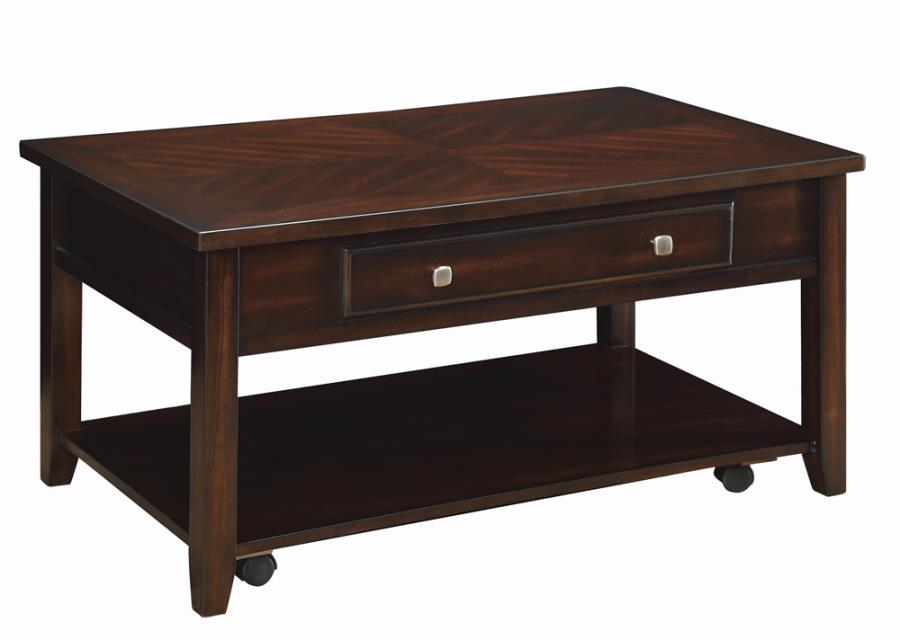 Bradford - Rectangular Lift Top Coffee Table - Walnut