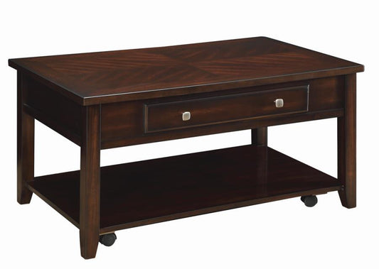 Bradford - Rectangular Lift Top Coffee Table - Walnut