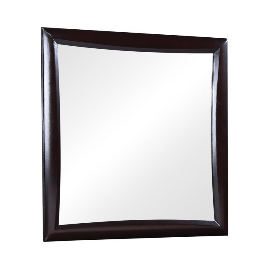 Phoenix - Square Dresser Mirror  - Deep Cappuccino