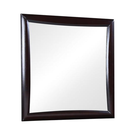 Phoenix - Square Dresser Mirror  - Deep Cappuccino
