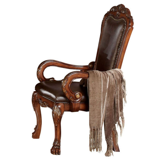 Dresden - Chair (Set of 2) - PU & Cherry Oak