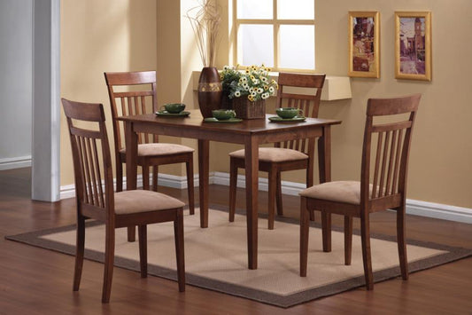 Robles - 5-Piece Dining Set - Chestnut and Tan