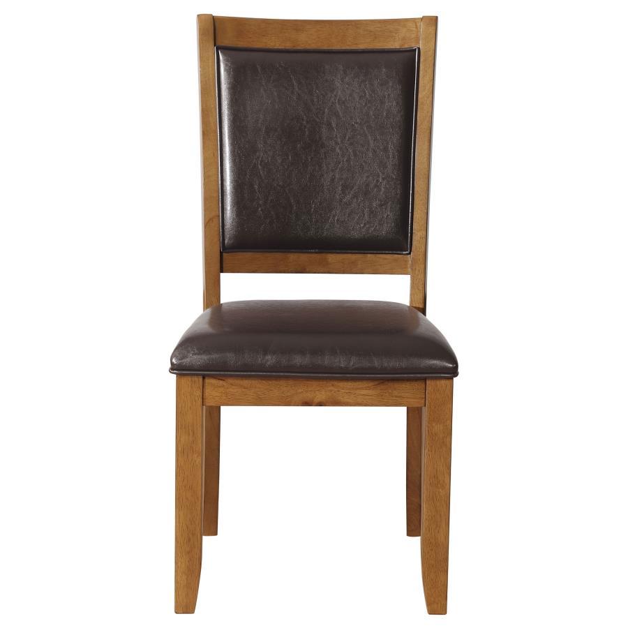 Nelms - Upholstered Side Chairs (Set of 2) - Deep Brown and Dark Brown