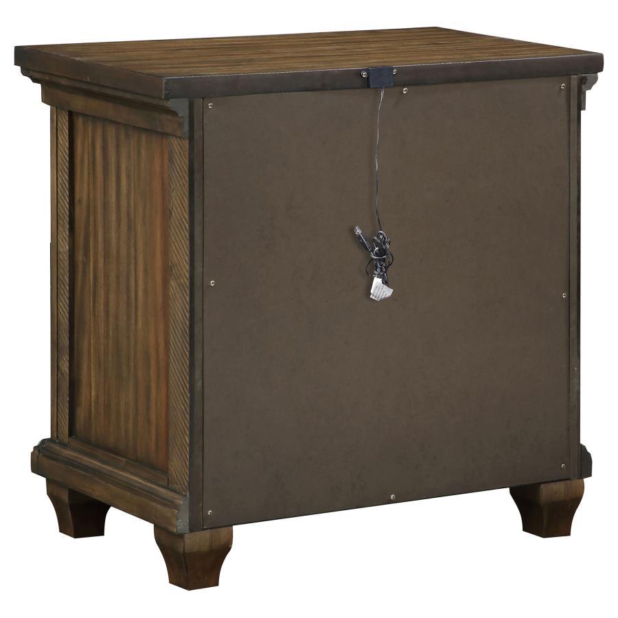 Bennington - Rectangular 2-Drawer Nightstand - Acacia Brown