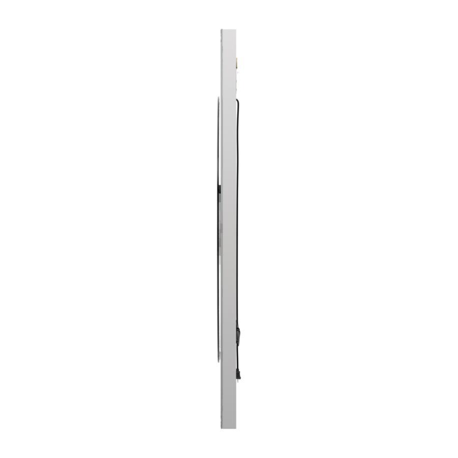 Theresa - Led Wall Mirror - Silver and Black