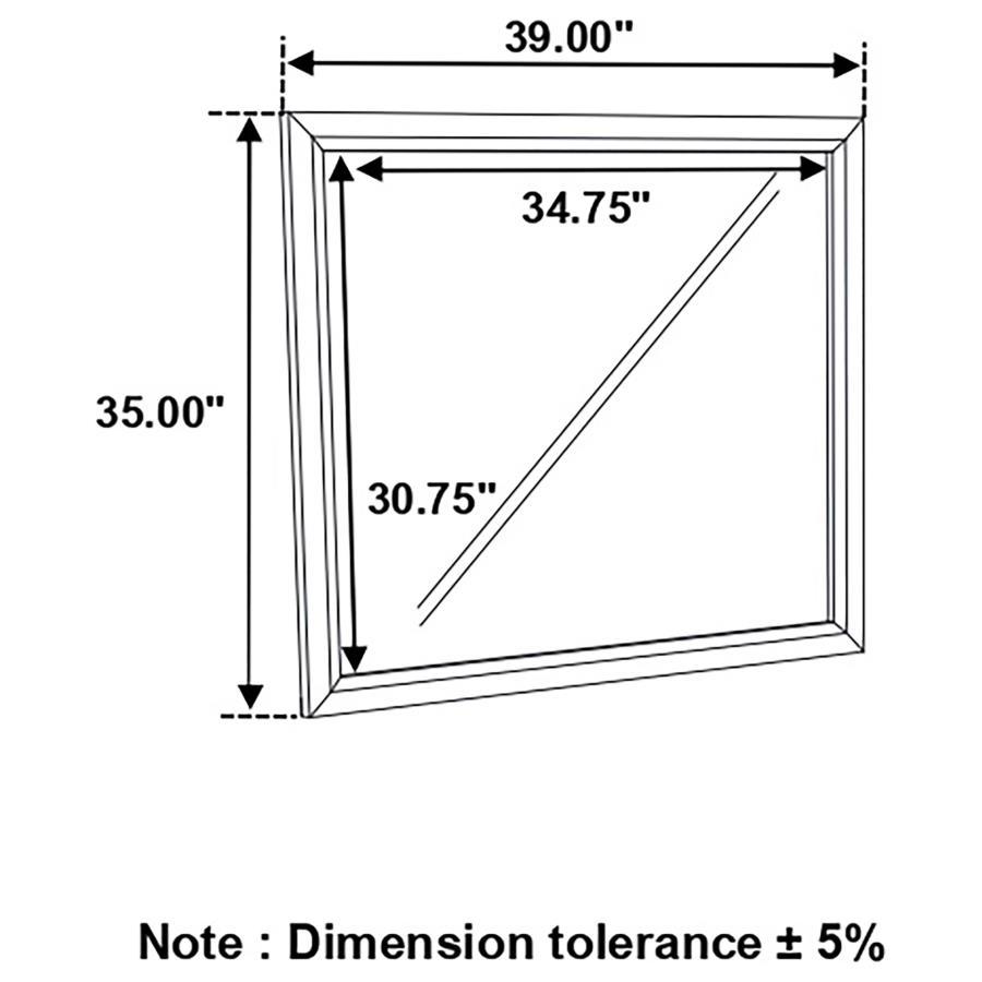 Watson - Dresser Mirror - Grey Oak