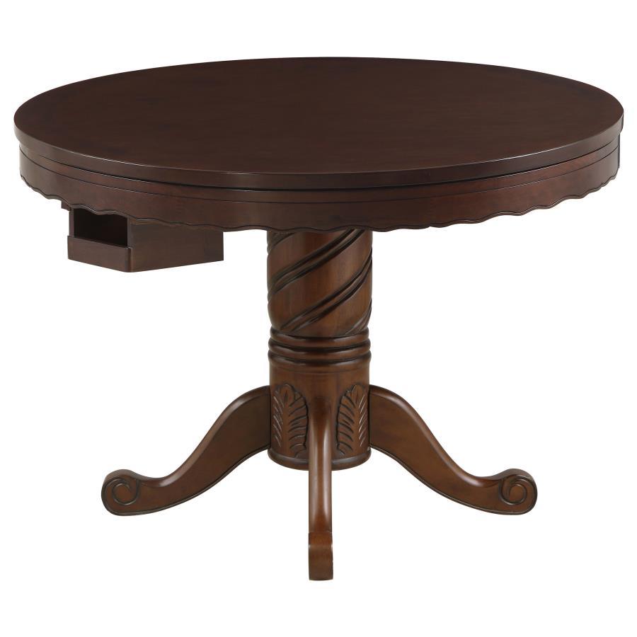 Turk - 5-Piece Game Table Set - Tobacco and Black