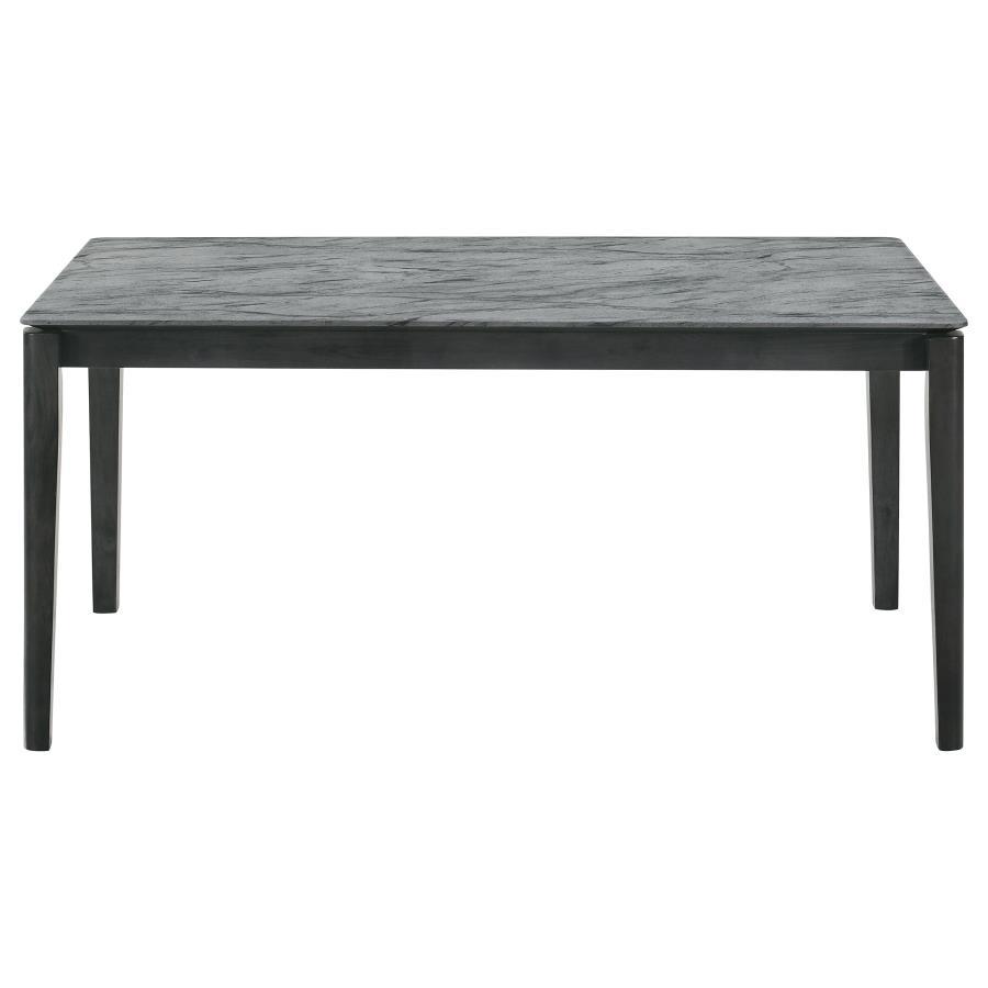 Stevie - 5-Piece Rectangular Dining Set - Grey and Black