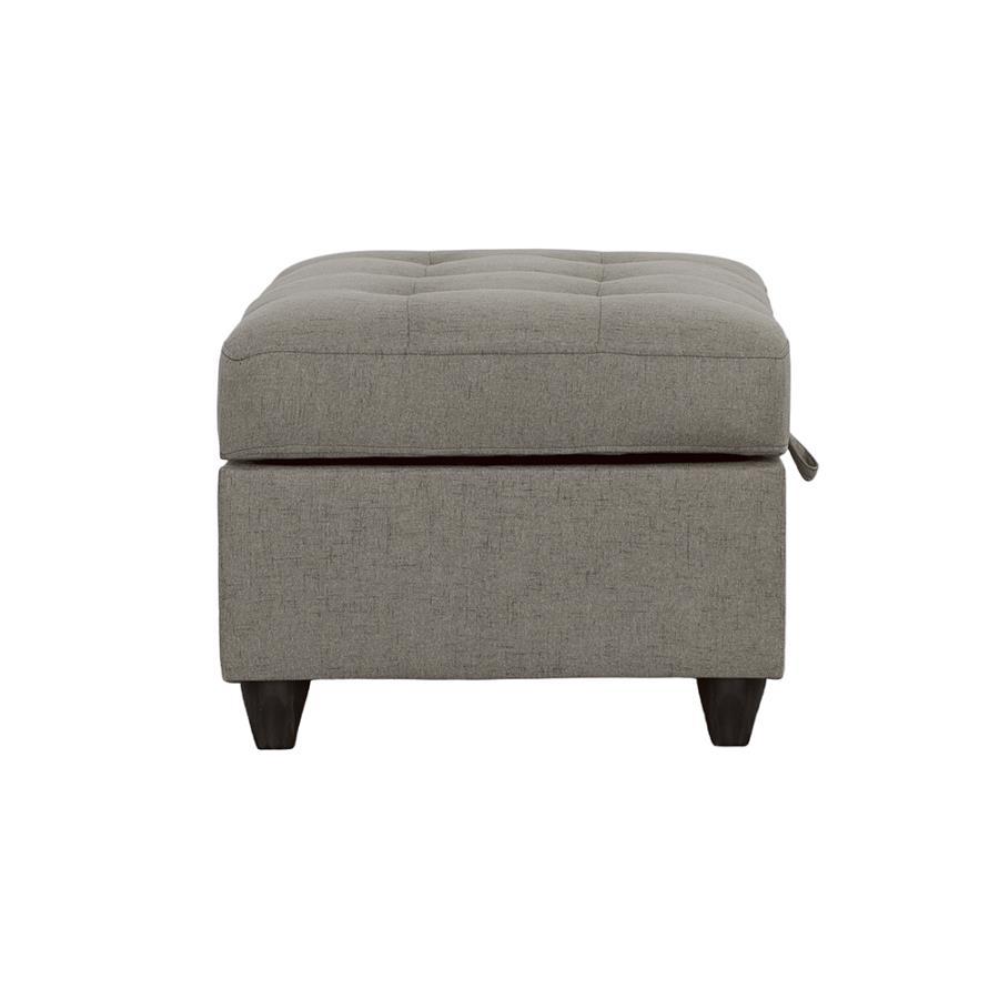 Stonenesse - Tufted Storage Ottoman - Grey
