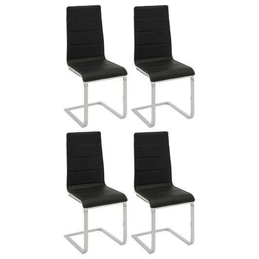 Broderick - Upholstered Side Chairs (Set of 4) - Black and White