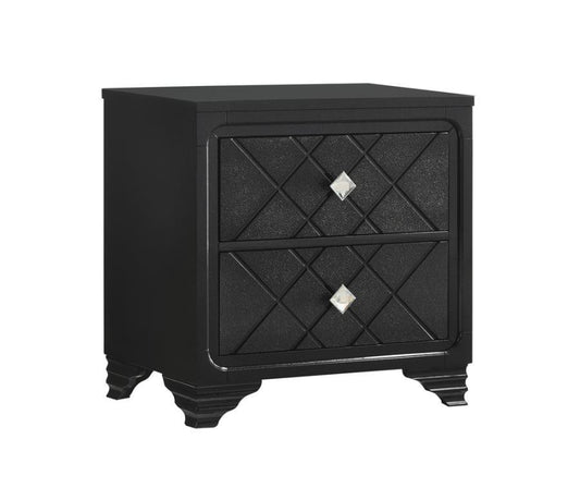 Penelope - 2-Drawer Nightstand - Black