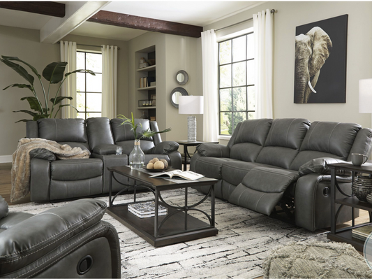Calderwell Gray Reclining Living Room Set