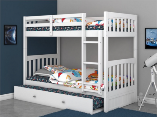 Twin/Twin Bunk Bed White