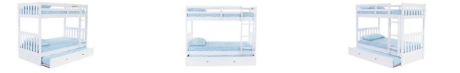 Twin/Twin Bunk Bed White