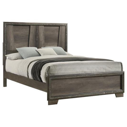 Janine - Queen Panel Bed - Grey