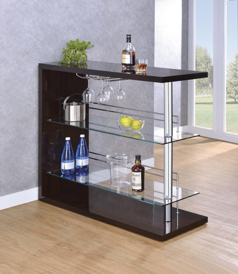 Prescott - Rectangular 2-shelf Bar Unit