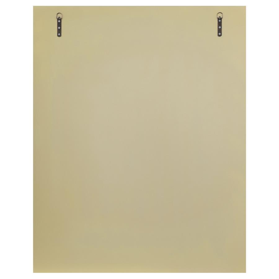 Calixte - Rectangular Wall Mirror - Champagne and Grey