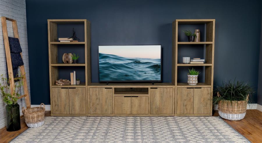 Tabby - 3-Piece Entertainment Center With 60" TV Stand - Mango