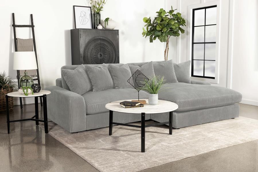 Blaine - Upholstered Reversible Sectional - Fog