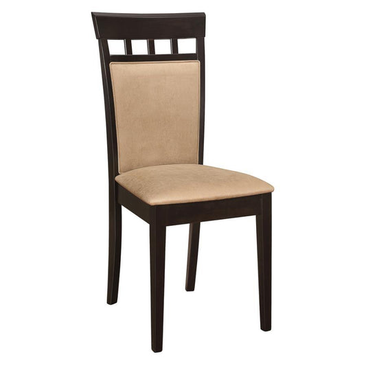 Gabriel - Upholstered Side Chairs (Set of 2) - Cappuccino and Tan