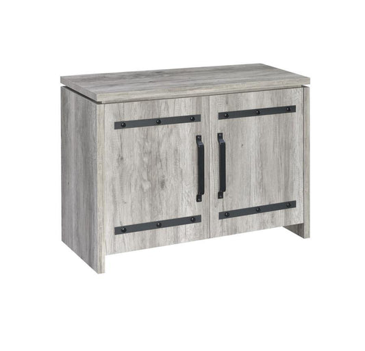 Enoch - 2-Door Accent Cabinet - Grey Driftwood