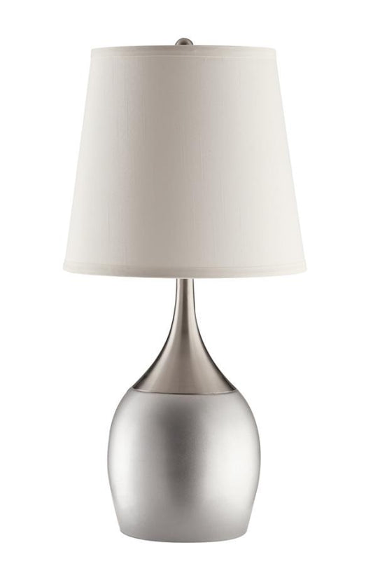 Tenya - Empire Shade Table Lamps (Set of 2) - Silver and Chrome
