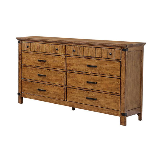 Brenner - 8-Drawer Dresser - Rustic Honey