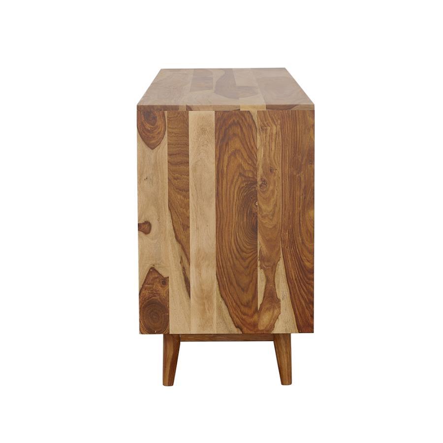 Partridge - Rectangular 2-Door Server - Natural Sheesham and Black