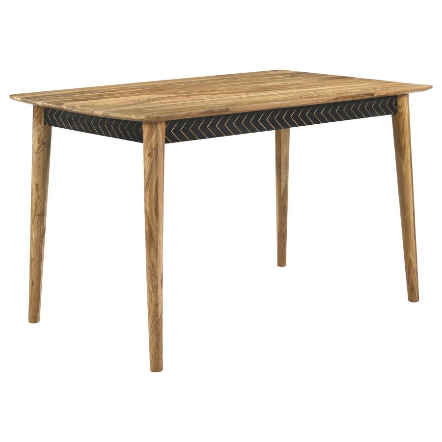Partridge - 7-Piece Rectangular Counter Height Dining Set - Natural Sheesham