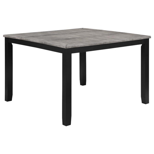 Elodie - Counter Height Dining Table With Extension Leaf - Grey and Black