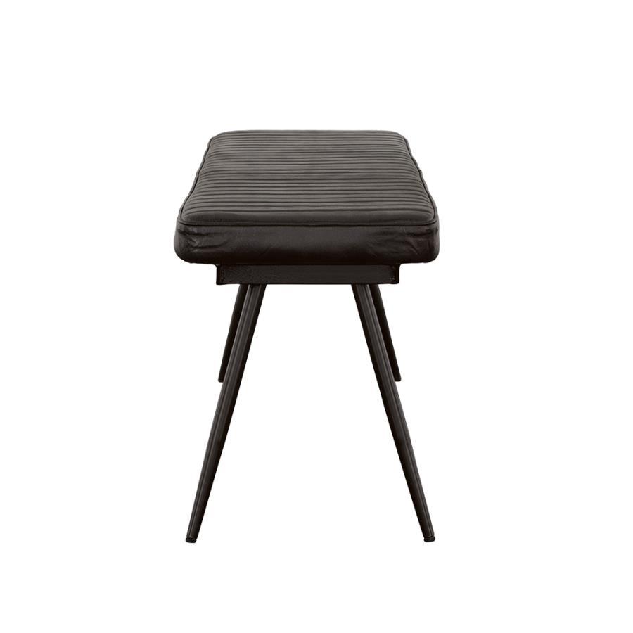 Partridge - Cushion Bench - Espresso and Black