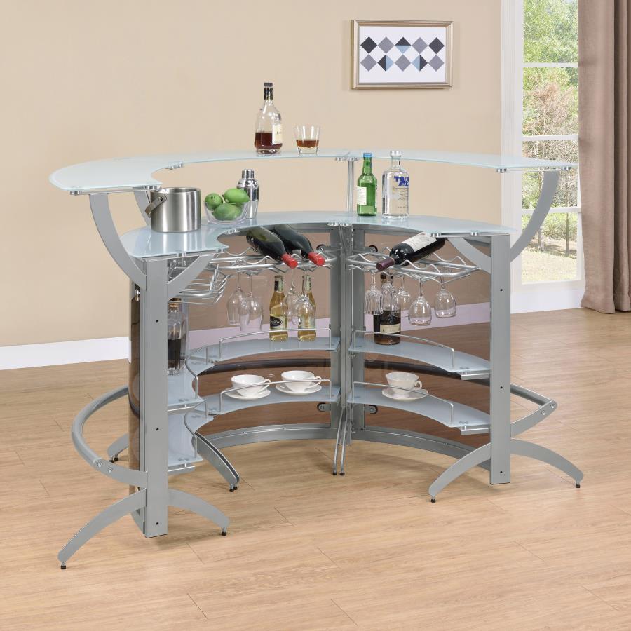 Coaster - 3 Pc. Bar Unit Set