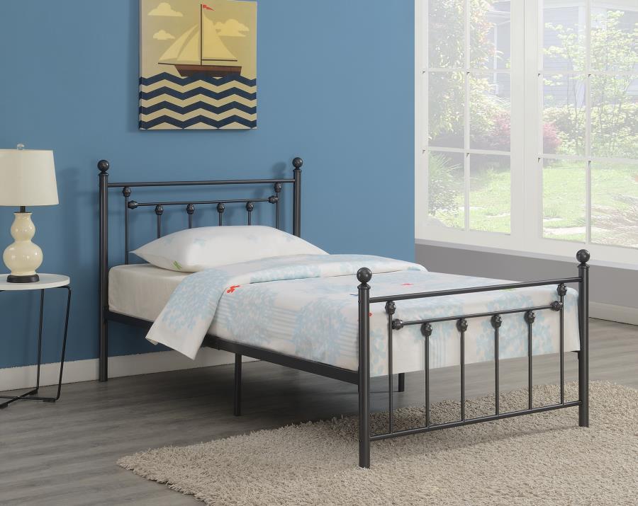 Canon - Metal Slatted Headboard Platform Bed
