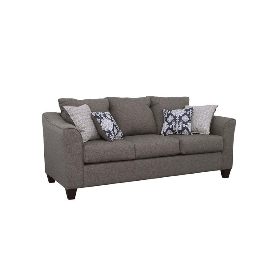 Salizar - Flared Arm Sofa - Grey