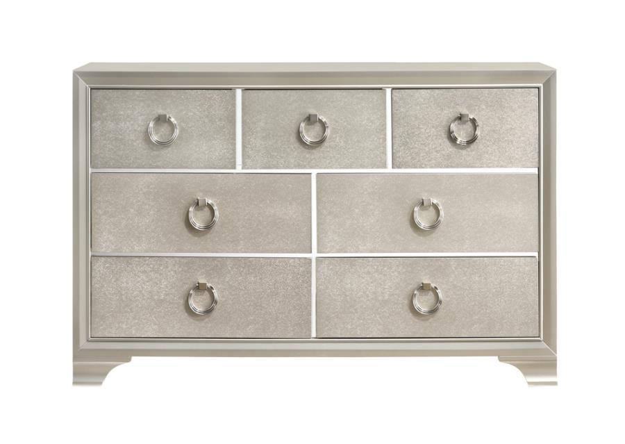 Salford - 7-Drawer Dresser - Metallic Sterling