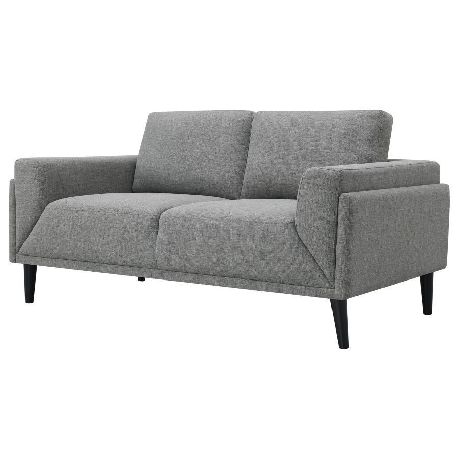 Rilynn - Upholstered Track Arms Loveseat - Grey