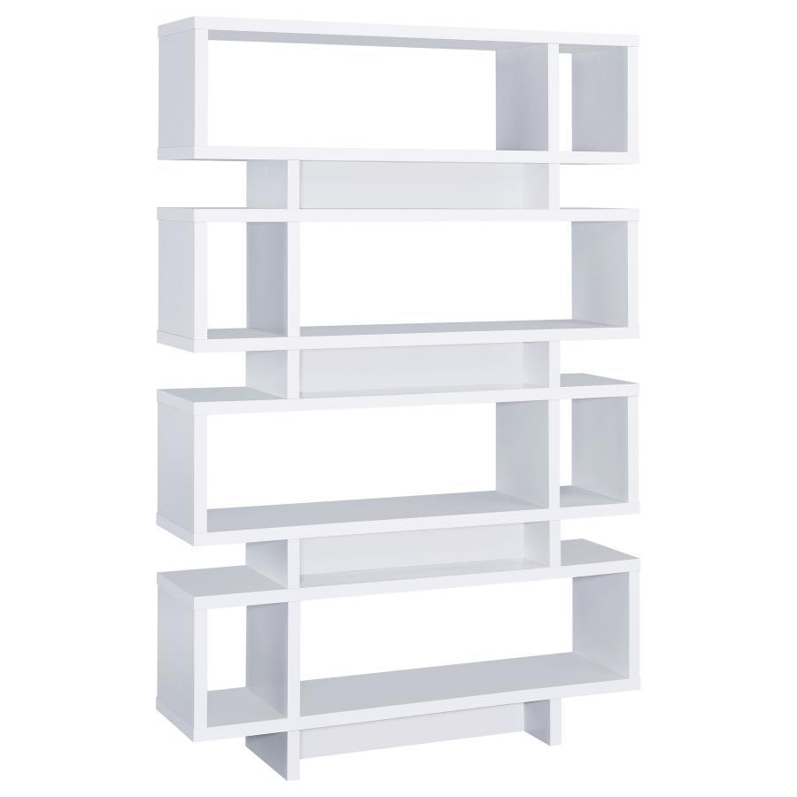 Reid - 4-tier Open Back Bookcase