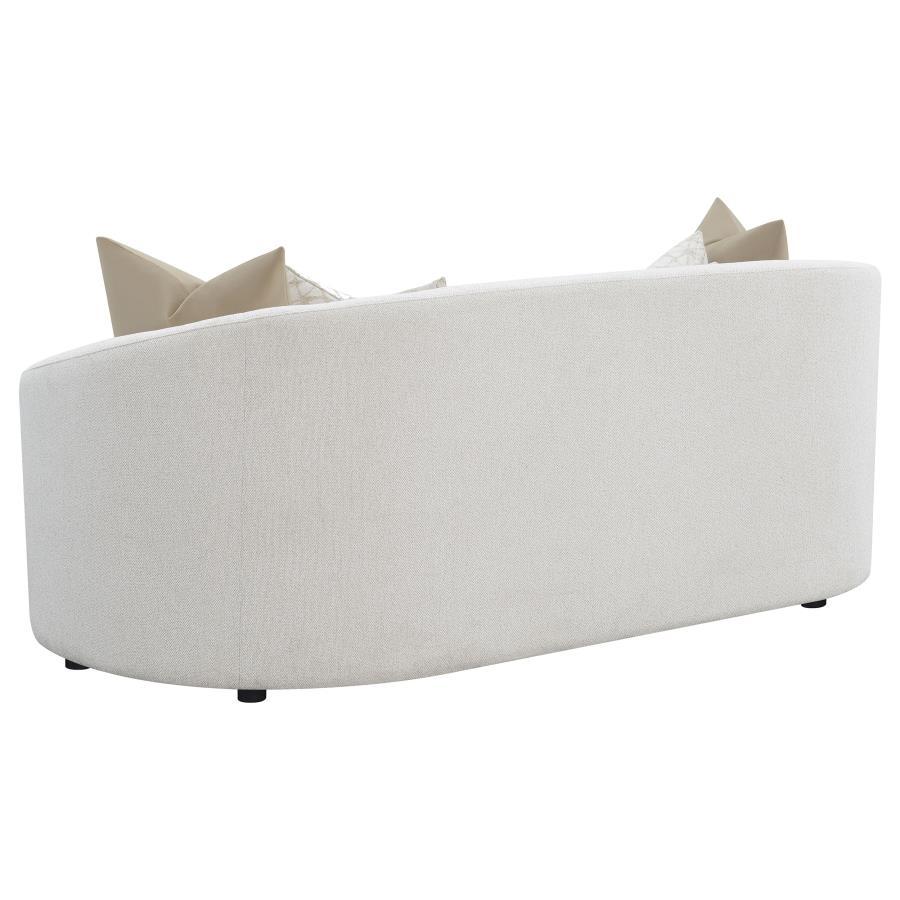 Rainn - 3-Piece Upholstered Tight Back Living Room Set - Latte