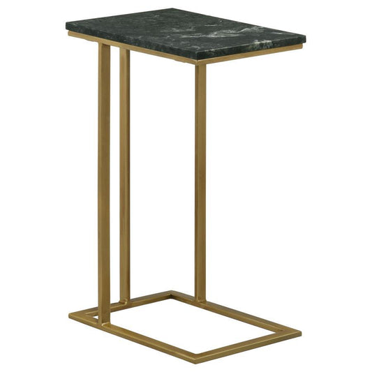 Vicente - Accent Table With Marble Top - Grey - Metal