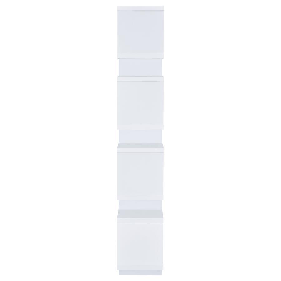Reid - 4-tier Open Back Bookcase