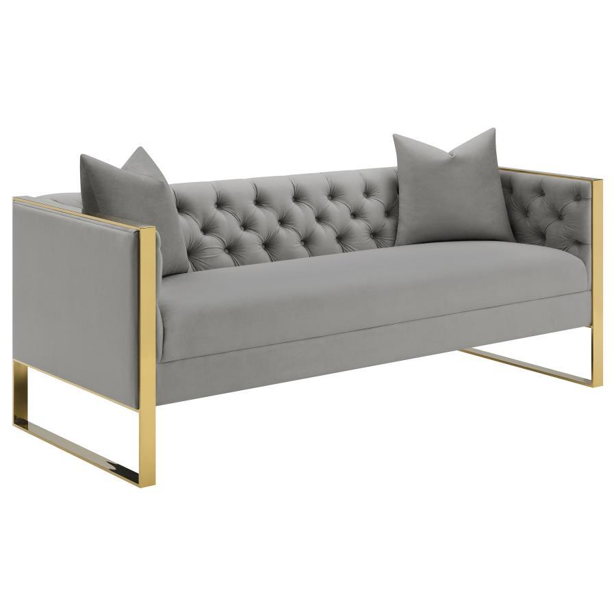 Eastbrook - Tufted Back Sofa - Grey
