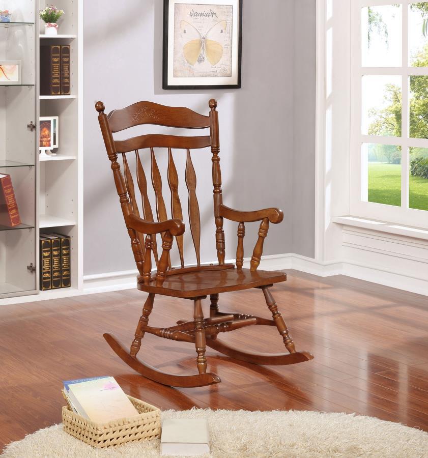 Aylin - Rocking Chair - Medium Brown - Wood