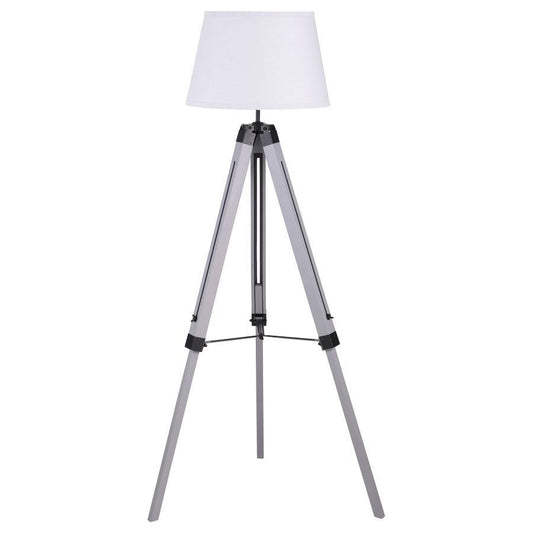 Dayton - Adjustable Empire Shade Tripod Floor Lamp Grey