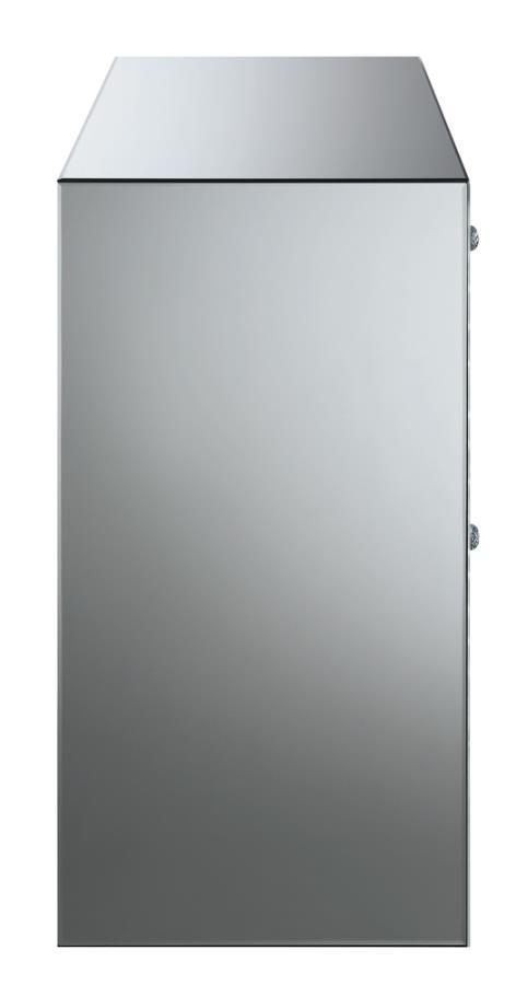 Maya - 3-Drawer Accent Cabinet - Silver