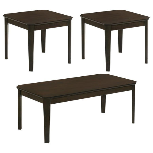 Amaro - 3-Piece Occasional Set - Dark Brown