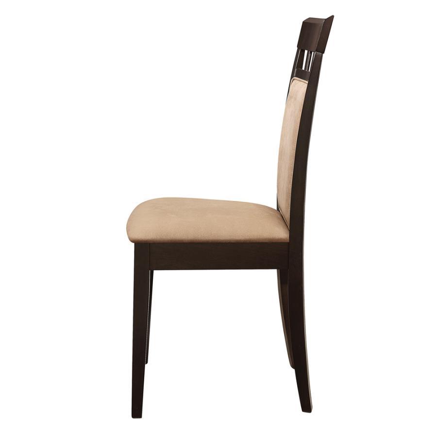 Gabriel - Upholstered Side Chairs (Set of 2) - Cappuccino and Tan