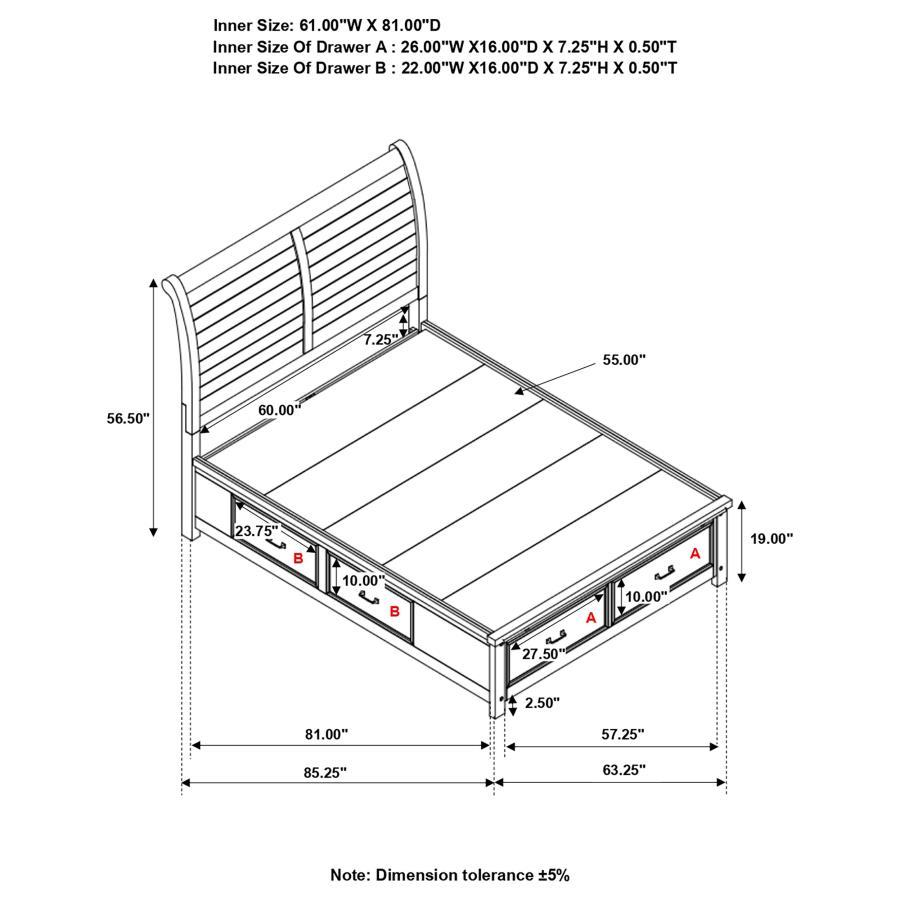 Barstow - Storage Bed