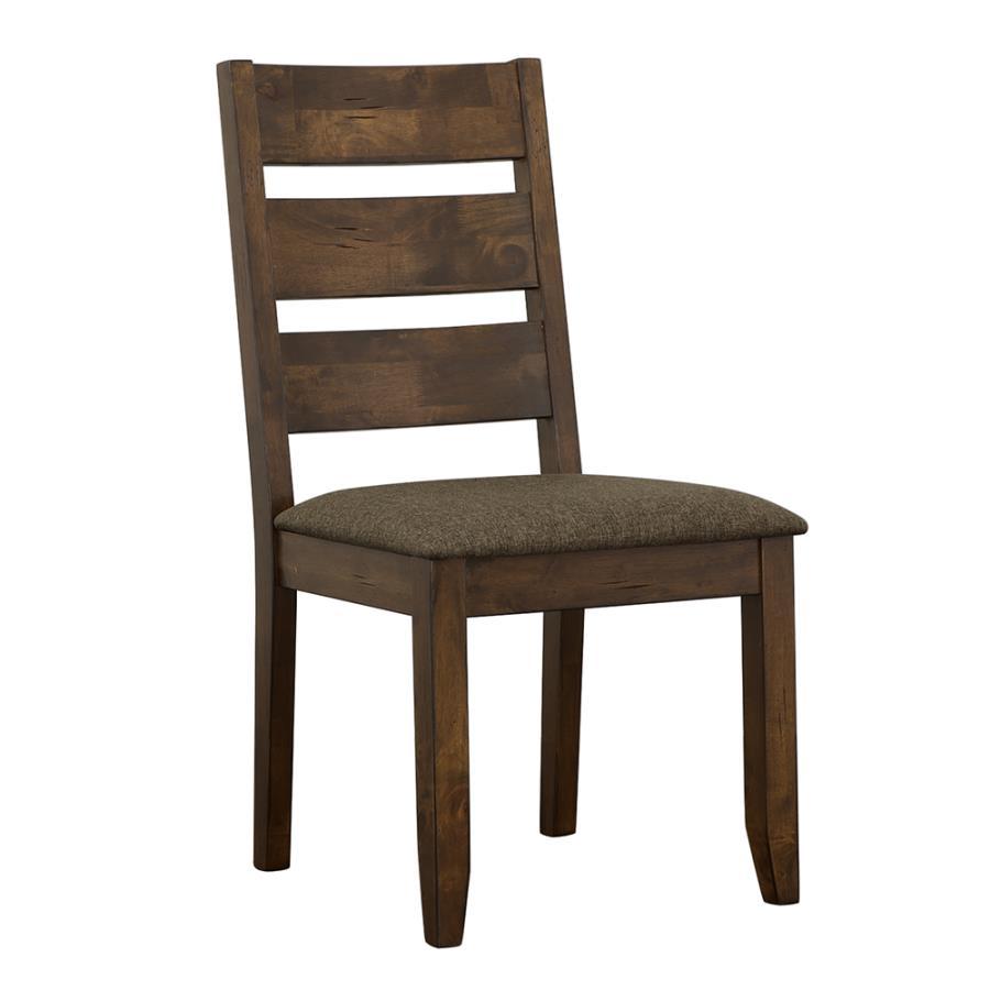 Alston - Ladder Back Dining Side Chairs (Set of 2) - Knotty Nutmeg and Grey